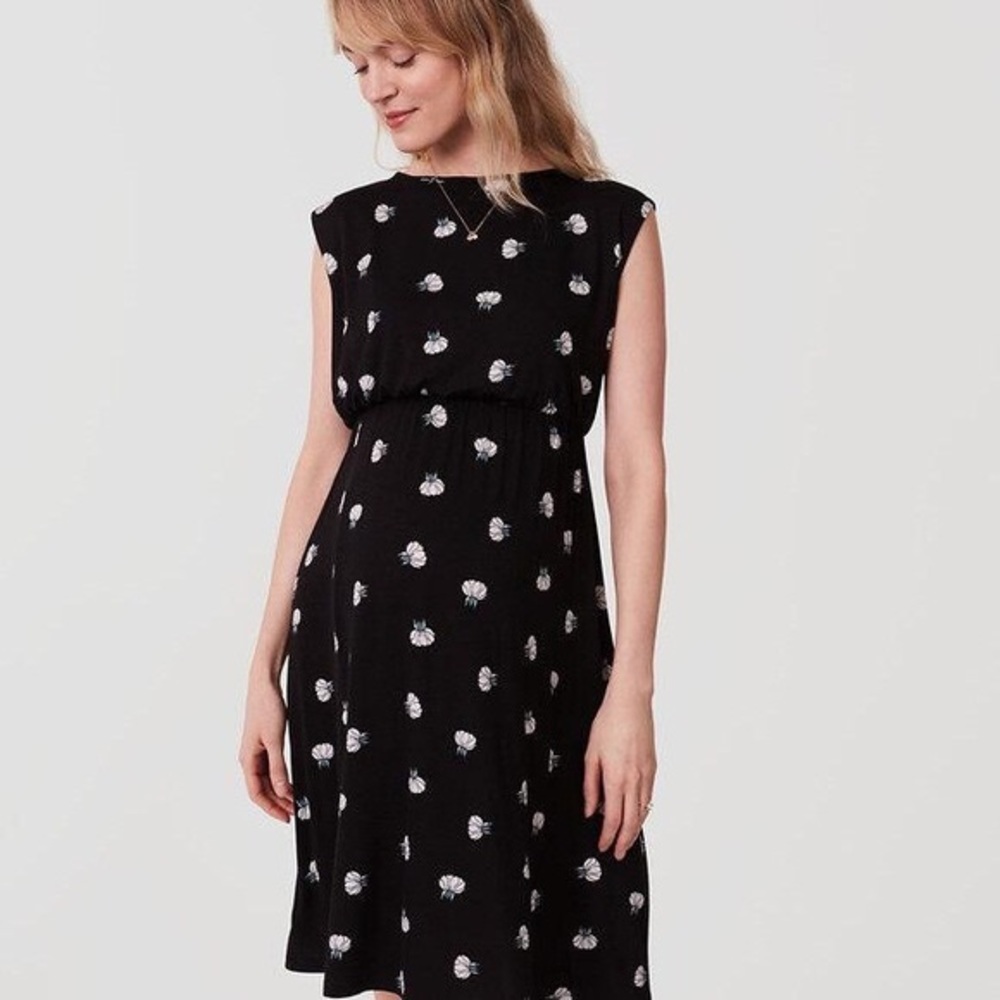 LOFT Lotus Tie Back Dress